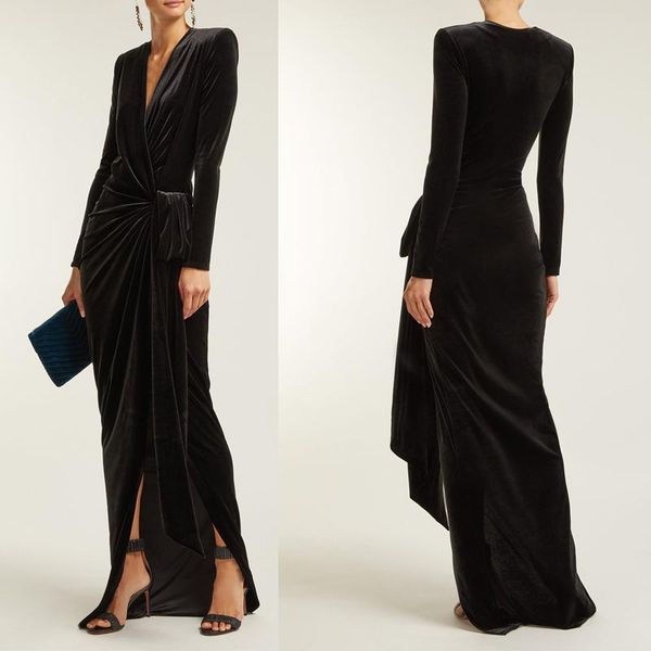 casual dresses deep v-neck long velvet dress women autumn high split bodycon bandage celebrity party black elegant tassel belt maxi vestido, Black;gray
casual dresses deep v-neck long velvet dress women autumn high split bodycon bandage celebrity party black elegant tassel belt maxi vestido, Black;gray