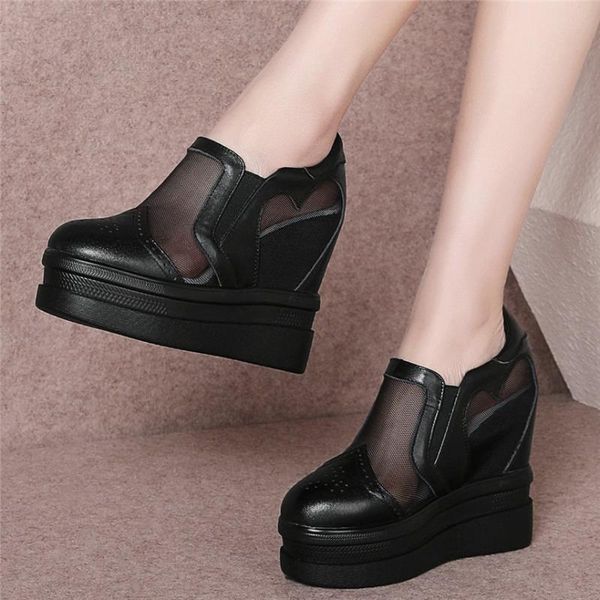 dress shoes breathable fashion sneakers women genuine leather wedges high heel pumps female summer platform oxfords casual, Black
dress shoes breathable fashion sneakers women genuine leather wedges high heel pumps female summer platform oxfords casual, Black