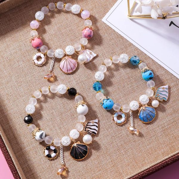 beaded, strands fashion female ocean holiday jewelry exquisite cute shell fish pendant crystal beaded bracelet sweet girl women's acces, Black
beaded, strands fashion female ocean holiday jewelry exquisite cute shell fish pendant crystal beaded bracelet sweet girl women's acces, Black