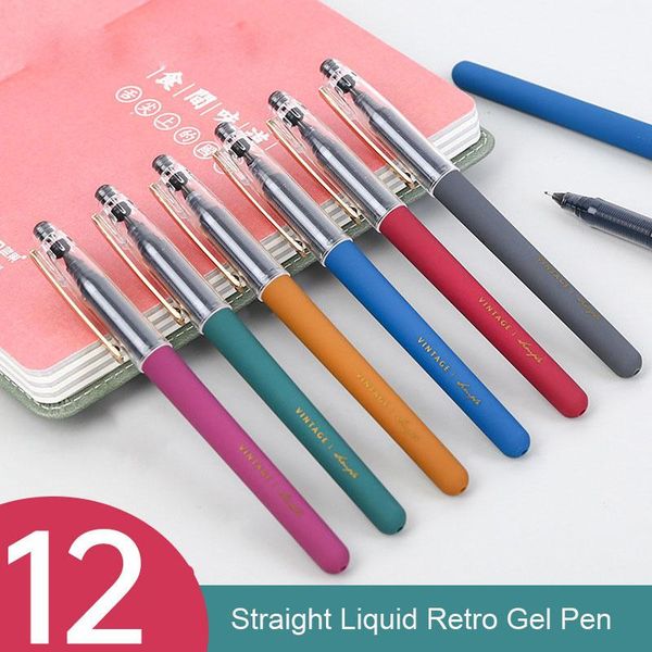sharkbang 12pcs/lot 0.5mm retro straight liquid neutral pen drawing metal gel for kids school stationery supplies pens
sharkbang 12pcs/lot 0.5mm retro straight liquid neutral pen drawing metal gel for kids school stationery supplies pens