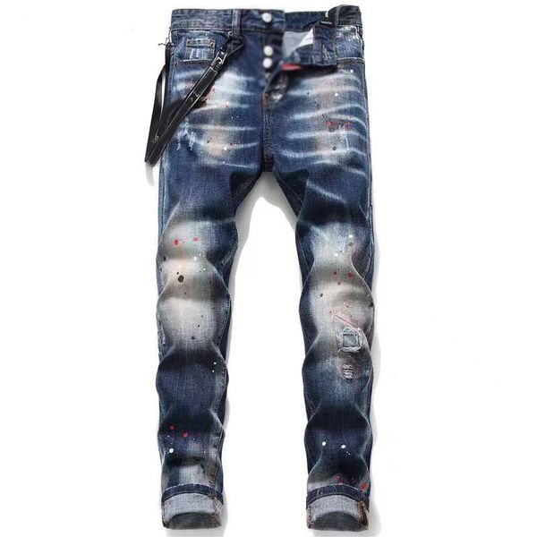 2021france fashion pierre straight jeans men's biker jeans hole stretch denim casual jean men skinny pants elasticity ripped trousers @, Blue
2021france fashion pierre straight jeans men's biker jeans hole stretch denim casual jean men skinny pants elasticity ripped trousers @, Blue