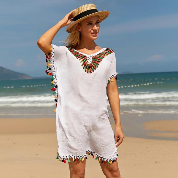 women's swimwear summer crochet hollow out beach dress swimsuit bikini cover ups sundress, White;black
women's swimwear summer crochet hollow out beach dress swimsuit bikini cover ups sundress, White;black