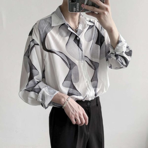 men's casual shirts shirt korean autumn fashion men's net red fairy flower ruffian handsome long sleeve q7f9 shd4, White;black
men's casual shirts shirt korean autumn fashion men's net red fairy flower ruffian handsome long sleeve q7f9 shd4, White;black