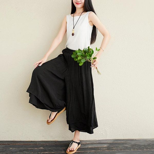 women's shorts 2 layers design 100% soft linen skirts women fashion home clothing elastic high waist vintage comfortable skirt female, White;black
women's shorts 2 layers design 100% soft linen skirts women fashion home clothing elastic high waist vintage comfortable skirt female, White;black