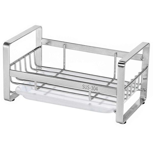 sponge holder, kitchen sink organizer, caddy, tray drainer rack, brush soap holder with removable storage & organization
sponge holder, kitchen sink organizer, caddy, tray drainer rack, brush soap holder with removable storage & organization