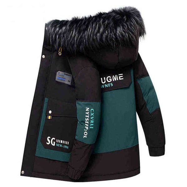 white duck down winter parka men thicken warm -30 degree casual hooded coat male fur collar men's mid-length windbreaker jacket y1103, Black
white duck down winter parka men thicken warm -30 degree casual hooded coat male fur collar men's mid-length windbreaker jacket y1103, Black