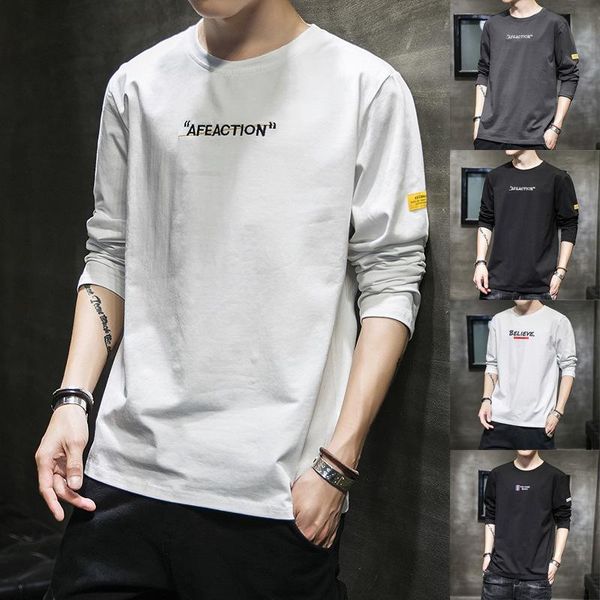 men's t-shirts long-sleeve t-shirt pure polyester 2021 spring and autumn thin undershirt korean fashion fall, White;black
men's t-shirts long-sleeve t-shirt pure polyester 2021 spring and autumn thin undershirt korean fashion fall, White;black
