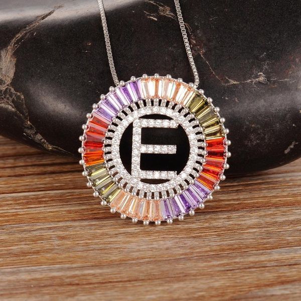chains 26pcs/lot gold color micro pave rainbow cz cubic zirconia a-z initials letter pendant necklaces for women girls jewelry, Silver
chains 26pcs/lot gold color micro pave rainbow cz cubic zirconia a-z initials letter pendant necklaces for women girls jewelry, Silver