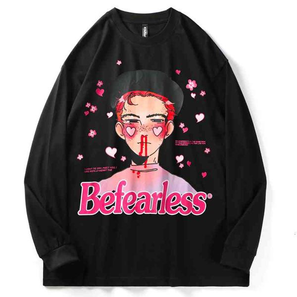 men's hoodies & sweatshirts harajuku t shirt men long sleeve cotton girls printed manga japanese streetwear oversized punk hip hop fash, Black
men's hoodies & sweatshirts harajuku t shirt men long sleeve cotton girls printed manga japanese streetwear oversized punk hip hop fash, Black