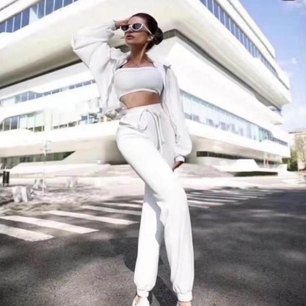 two piece dress taotrees autumn women turn-down collar long sleeve coat and tube solid color elasticated trousers three-piece suit, White
two piece dress taotrees autumn women turn-down collar long sleeve coat and tube solid color elasticated trousers three-piece suit, White