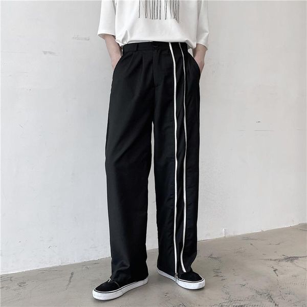 men's pants 2021 men women clothing fashion hairstylist personalized zipper slit design wide leg plus size singer costumes 27-46, Black
men's pants 2021 men women clothing fashion hairstylist personalized zipper slit design wide leg plus size singer costumes 27-46, Black
