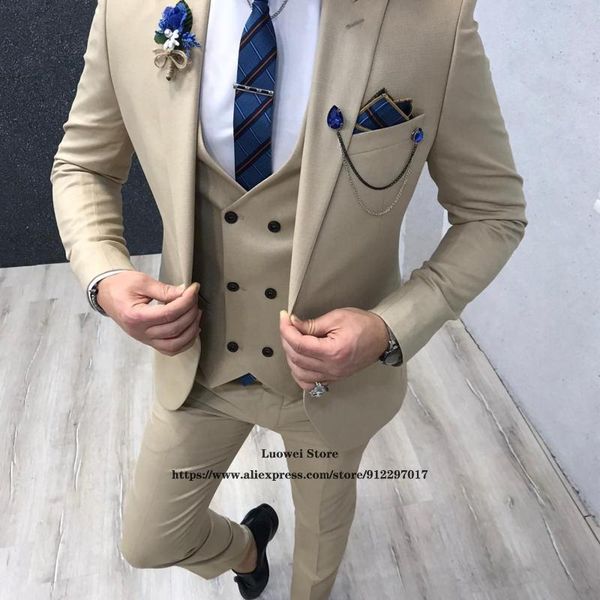 men's suits & blazers mens slim fit classic formal business double breasted 3 piece sets wedding groom blazer ternos (jacket+vest+pants, White;black 
men's suits & blazers mens slim fit classic formal business double breasted 3 piece sets wedding groom blazer ternos (jacket+vest+pants, White;black