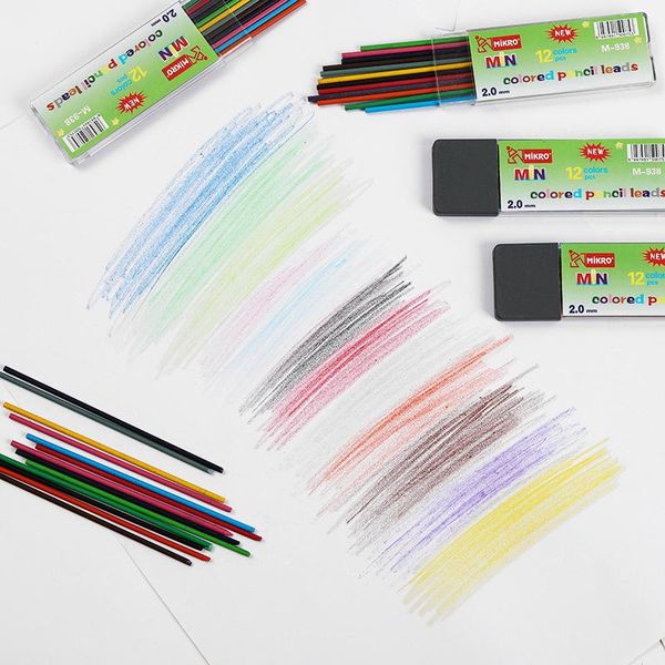 refills 12pcs/box 2.0mm colorful pencil lead mechanical replaceable core painting drawing art supplies office school stationery, Black;red
refills 12pcs/box 2.0mm colorful pencil lead mechanical replaceable core painting drawing art supplies office school stationery, Black;red