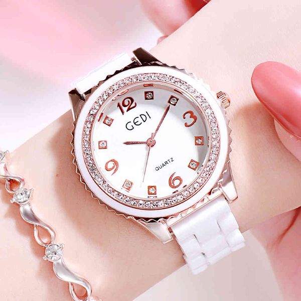 luxury brand women watches waterproof fashion ceramics strap diamond women's quartz wristwatch relogio feminino ladies watch, Slivery;brown
luxury brand women watches waterproof fashion ceramics strap diamond women's quartz wristwatch relogio feminino ladies watch, Slivery;brown