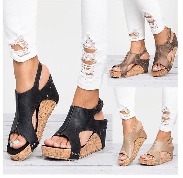 women sandals 2021 platform wedges shoes for heels sandalias mujer summer leather wedge xl43, Black
women sandals 2021 platform wedges shoes for heels sandalias mujer summer leather wedge xl43, Black