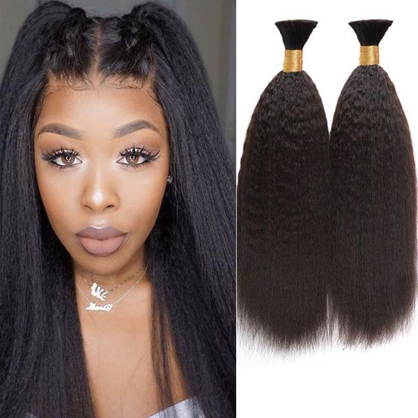 human hair bulks long kinky straight braiding 1/3pcs a lot bulk bundles no weft 100% coarse yaki for, Black
human hair bulks long kinky straight braiding 1/3pcs a lot bulk bundles no weft 100% coarse yaki for, Black