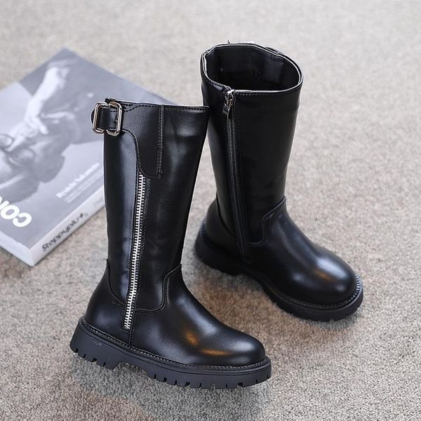 boots girls fashion leather 2021 winter girl princess plus velvet side zipper high, Black;grey
boots girls fashion leather 2021 winter girl princess plus velvet side zipper high, Black;grey