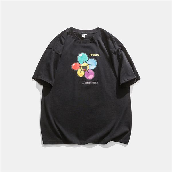 it's not vulgar. the new style of five color smiling face with floral shoulders in summer 2021, White;black
it's not vulgar. the new style of five color smiling face with floral shoulders in summer 2021, White;black