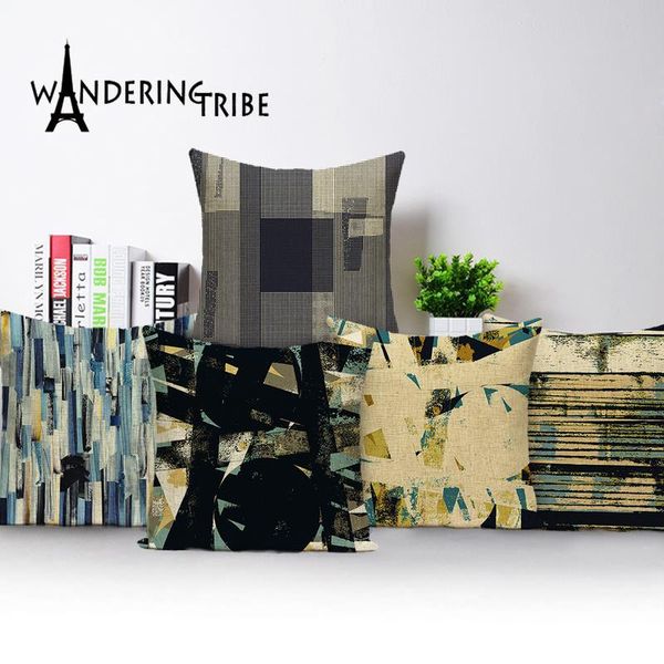 cushion/decorative pillow retro stripe cushion cover abstract black blue line case scandinavian linen home decoration sofa cushions cases ki
cushion/decorative pillow retro stripe cushion cover abstract black blue line case scandinavian linen home decoration sofa cushions cases ki