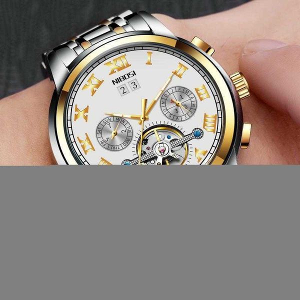 wristwatches nibosi design men watches automatic black watch stainless steel waterproof business sport mechanical wristwatch, Slivery;brown
wristwatches nibosi design men watches automatic black watch stainless steel waterproof business sport mechanical wristwatch, Slivery;brown