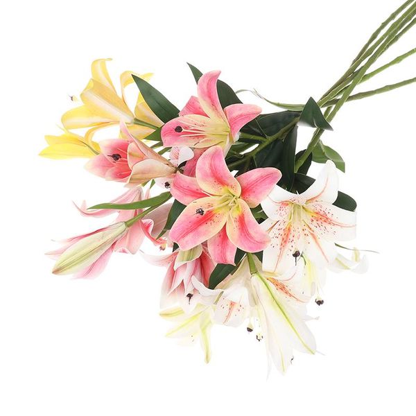 decorative flowers & wreaths 1pc 3d printing lily branch real looking artificial for home wedding decoration white fake garden decor flores
decorative flowers & wreaths 1pc 3d printing lily branch real looking artificial for home wedding decoration white fake garden decor flores