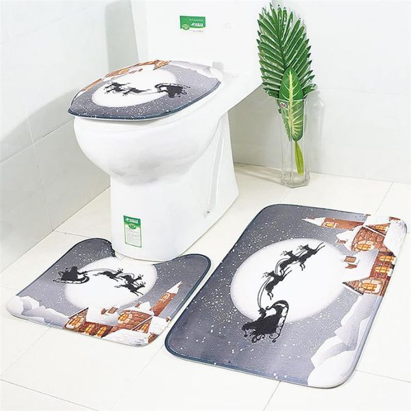bath mats 3pcs christmas decor non-slip bathroom xmas toilet floor mat carpet set 0912#30
bath mats 3pcs christmas decor non-slip bathroom xmas toilet floor mat carpet set 0912#30
