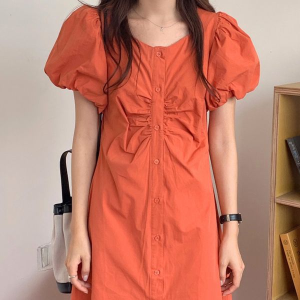summer korea chic casual fashion square collar single-breasted waist puff sleeve pleated long dress women 16w1046 210510, Black;gray
summer korea chic casual fashion square collar single-breasted waist puff sleeve pleated long dress women 16w1046 210510, Black;gray