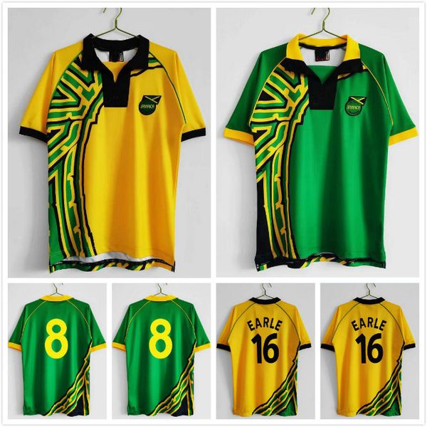 1998 jamaica soccer jerseys 98 retro home away gardner sinclair brown dawes simpson cargill whitmore earle powell gayle williams lowe burton, Black;yellow
1998 jamaica soccer jerseys 98 retro home away gardner sinclair brown dawes simpson cargill whitmore earle powell gayle williams lowe burton, Black;yellow