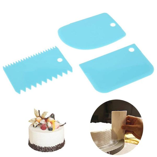 3pcs dough cutter scraper plastic cake spatula set pastry fondant cream edge side icing smoother cutters baking & tools
3pcs dough cutter scraper plastic cake spatula set pastry fondant cream edge side icing smoother cutters baking & tools