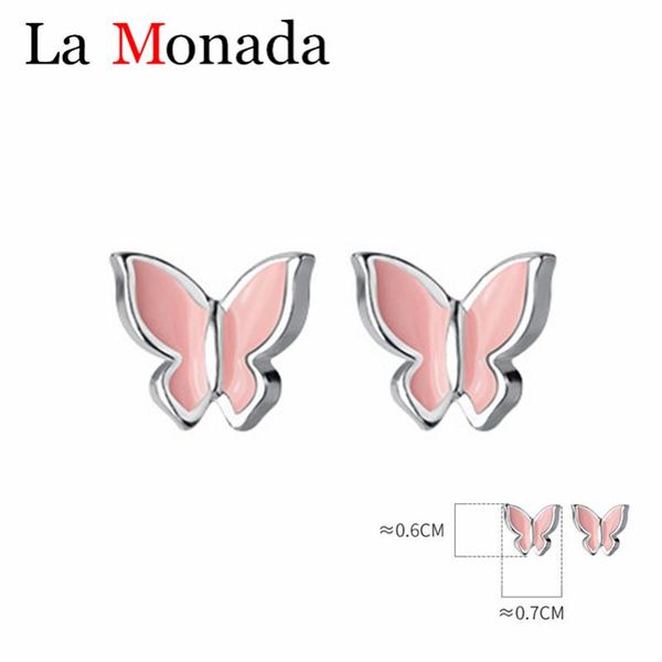 sterling silver 7mmx6mm pink enamel butterfly stud earrings for girl kids daughter fine jewelry insect design accessories, Golden;silver
sterling silver 7mmx6mm pink enamel butterfly stud earrings for girl kids daughter fine jewelry insect design accessories, Golden;silver