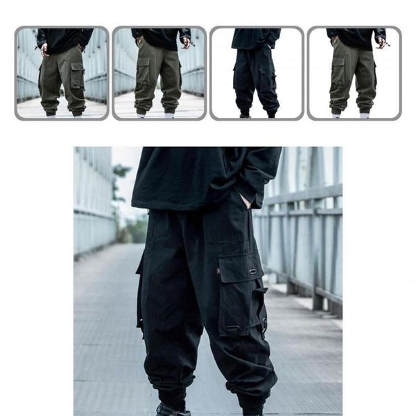 men's pants fashionable buckle design men jogger sweatpant streetwear skin-friendly, Black
men's pants fashionable buckle design men jogger sweatpant streetwear skin-friendly, Black