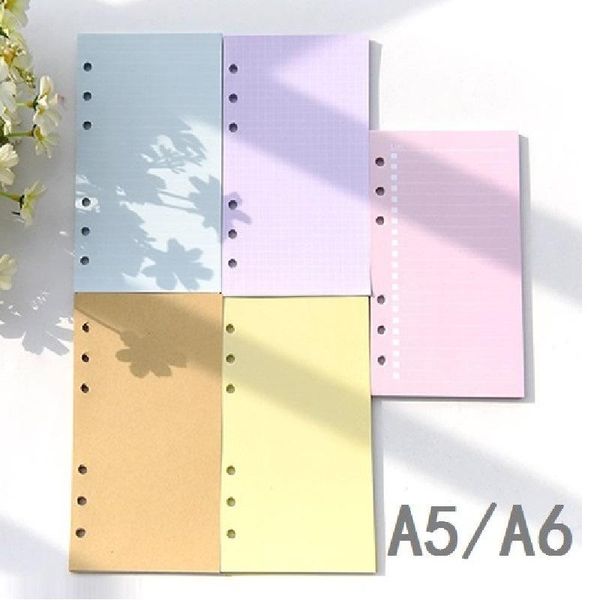 notepads 40sheets/pc a5/a6 colored 6 holes loose leaf refill paper planner notebook journal grid line list blank insert office suppliers, Purple;pink
notepads 40sheets/pc a5/a6 colored 6 holes loose leaf refill paper planner notebook journal grid line list blank insert office suppliers, Purple;pink