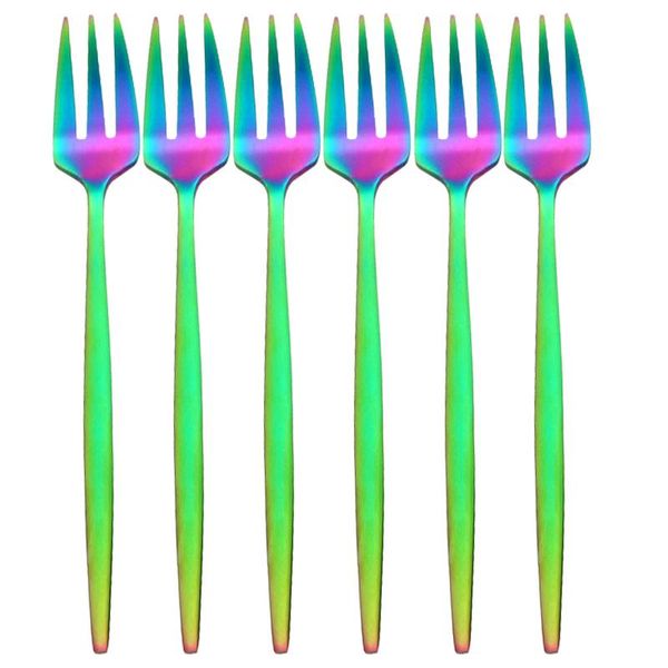 flatware sets 6pcs stainless steel korean rainbow cake fruit fork dinner salad tableware gold dessert for el party kitchen tool
flatware sets 6pcs stainless steel korean rainbow cake fruit fork dinner salad tableware gold dessert for el party kitchen tool