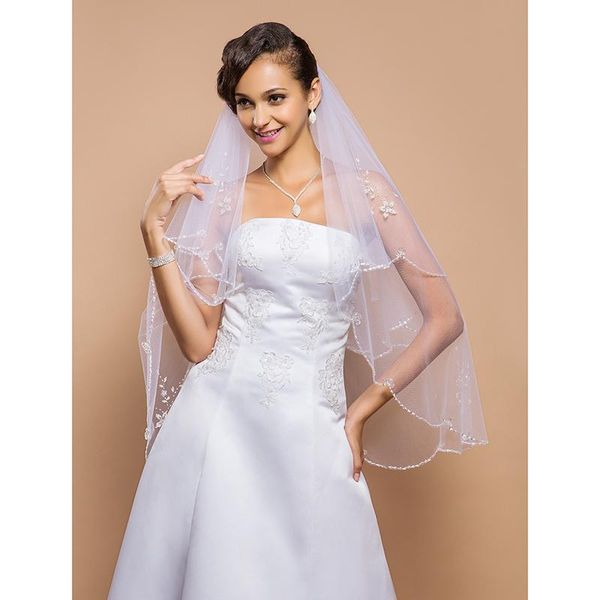 bridal veils lan ting bride two-tier beaded edge wedding veil fingertip 53 pearl sequin 27.56 in (70cm) tulle a-line, ball gown, prince, Black
bridal veils lan ting bride two-tier beaded edge wedding veil fingertip 53 pearl sequin 27.56 in (70cm) tulle a-line, ball gown, prince, Black