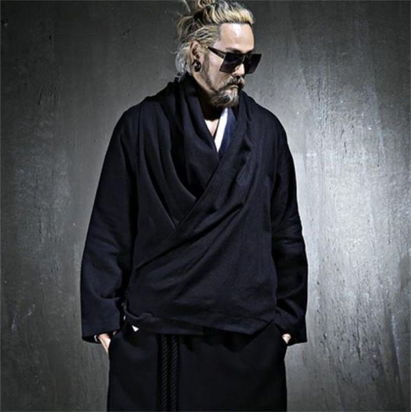 men's trench coats personalized casual coat korea fashion brand large autumn black v-neck linen loose cardigan dark, Tan;black
men's trench coats personalized casual coat korea fashion brand large autumn black v-neck linen loose cardigan dark, Tan;black