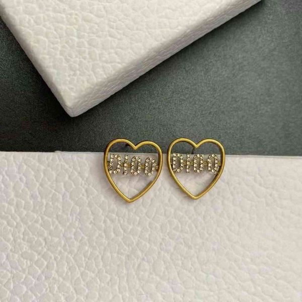 70% off love letter earrings for women simple round face thin earrings independent packaging, Silver