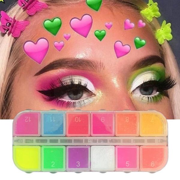 nail glitter 12 coulor lasting fluorescent matte eyeshadow neon decoration powder palette halloween pigment m0u2, Silver;gold
nail glitter 12 coulor lasting fluorescent matte eyeshadow neon decoration powder palette halloween pigment m0u2, Silver;gold