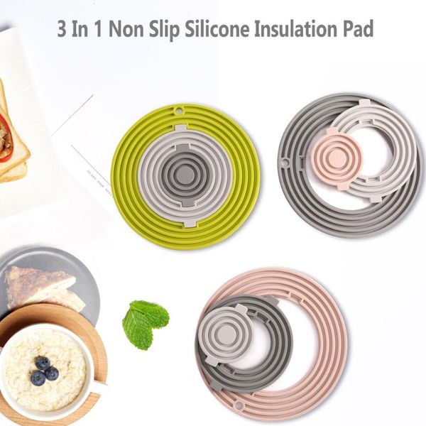 mats & pads 3 in 1 heat resistant silicone insulation pad coasters pot holder hanging hole non slip detachable round tableware home office
mats & pads 3 in 1 heat resistant silicone insulation pad coasters pot holder hanging hole non slip detachable round tableware home office