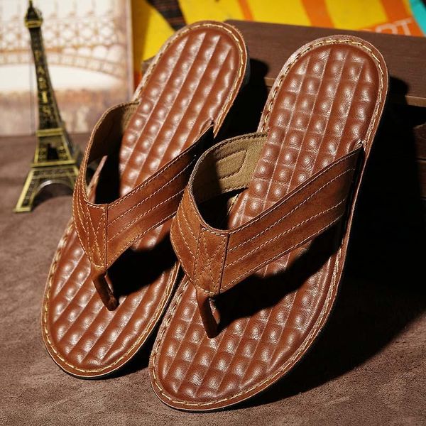 slippers drop fashion men's pu leather comfortable soft men shoes summer sandy beach lover flip flops outside indoor 44, Black
slippers drop fashion men's pu leather comfortable soft men shoes summer sandy beach lover flip flops outside indoor 44, Black