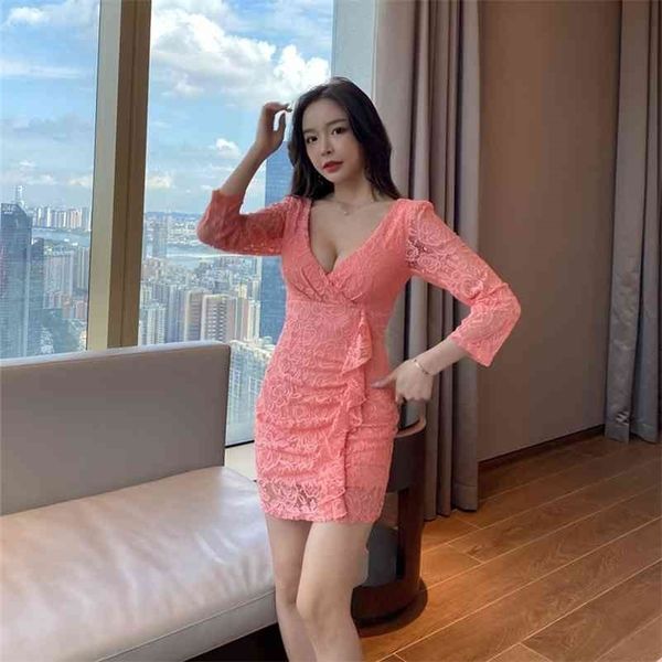 autumn long-sleeved v-neck dress spring nightclub slim ruth bag hip office lady polyester lace 210416, Black;gray
autumn long-sleeved v-neck dress spring nightclub slim ruth bag hip office lady polyester lace 210416, Black;gray