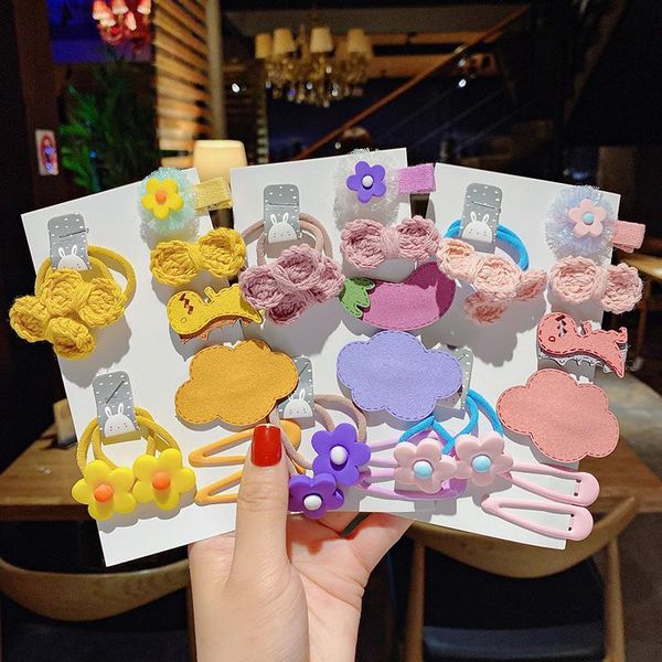 hair accessories 9/8pc clip set cute girl cartoon headwear bow flower animal hairpin ring elastic headdress, Slivery;white
hair accessories 9/8pc clip set cute girl cartoon headwear bow flower animal hairpin ring elastic headdress, Slivery;white