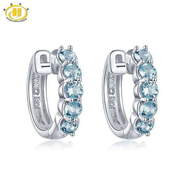 hoop & huggie hutang natural aquamarine women's earrings solid 925 sterling silver blue gemstone fine jewelry accessories for gift, Golden;silver
hoop & huggie hutang natural aquamarine women's earrings solid 925 sterling silver blue gemstone fine jewelry accessories for gift, Golden;silver