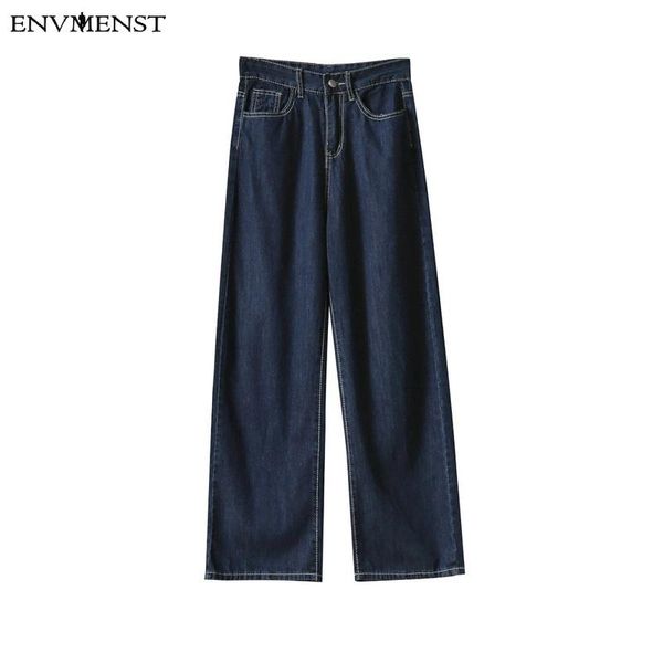 women's jeans envmenst pants 2021 vintage high waist straight for women buttons zipper lady streetwear loose female denim, Blue
women's jeans envmenst pants 2021 vintage high waist straight for women buttons zipper lady streetwear loose female denim, Blue