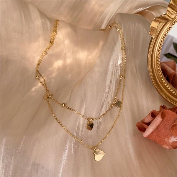 chains 2021 fashion love double-layer titanium steel exquisite necklace woman cute/sweet choker clavicle chain party jewelry gift, Silver
chains 2021 fashion love double-layer titanium steel exquisite necklace woman cute/sweet choker clavicle chain party jewelry gift, Silver