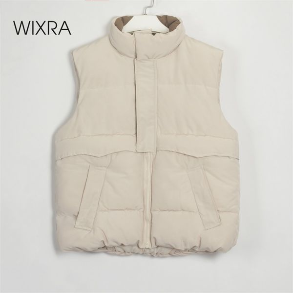 wixra women solid warm vest zipper sleeveless pockets thick coat loose outwear autumn winter korean fashion 210915, Black;white
wixra women solid warm vest zipper sleeveless pockets thick coat loose outwear autumn winter korean fashion 210915, Black;white