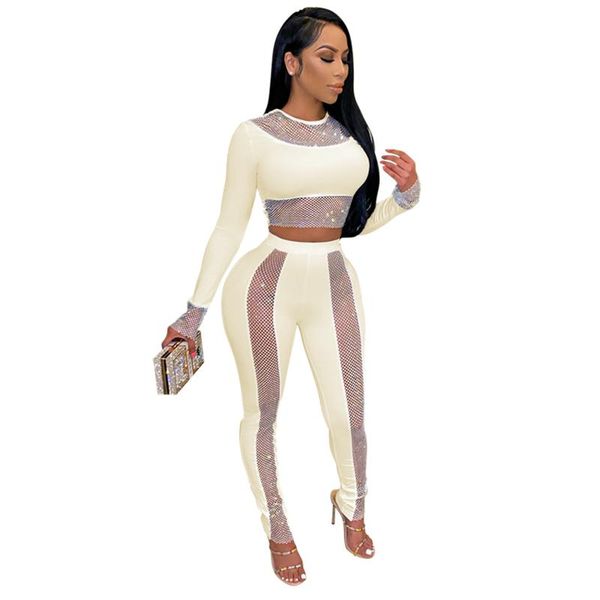 women's two piece pants women set patchwork diamonds full sleeve crop pencil 2 sets active tracksuit outfits summer, White
women's two piece pants women set patchwork diamonds full sleeve crop pencil 2 sets active tracksuit outfits summer, White