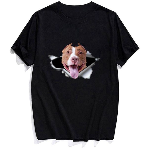 men's t-shirts pet dog pitbull cotton t-shirt fashion brands summer men women short sleeve harajuku funny woman casual tee, White;black
men's t-shirts pet dog pitbull cotton t-shirt fashion brands summer men women short sleeve harajuku funny woman casual tee, White;black