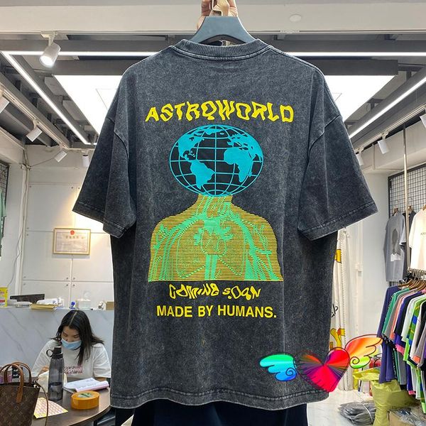 men's t-shirts human earth travis scot-shirt men women yellow graphic logo print scotee vintage short sleeve, White;black 
men's t-shirts human earth travis scot-shirt men women yellow graphic logo print scotee vintage short sleeve, White;black