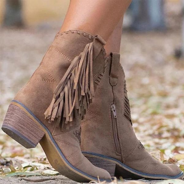 retro winter ladies boots fringed zipper low heel ankle vintage calfskin pirate warm women, Black
retro winter ladies boots fringed zipper low heel ankle vintage calfskin pirate warm women, Black