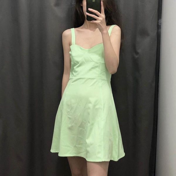 casual dresses summer dress 2021 fashion elastic back sleeveless spaghetti strap women mini, Black;gray
casual dresses summer dress 2021 fashion elastic back sleeveless spaghetti strap women mini, Black;gray